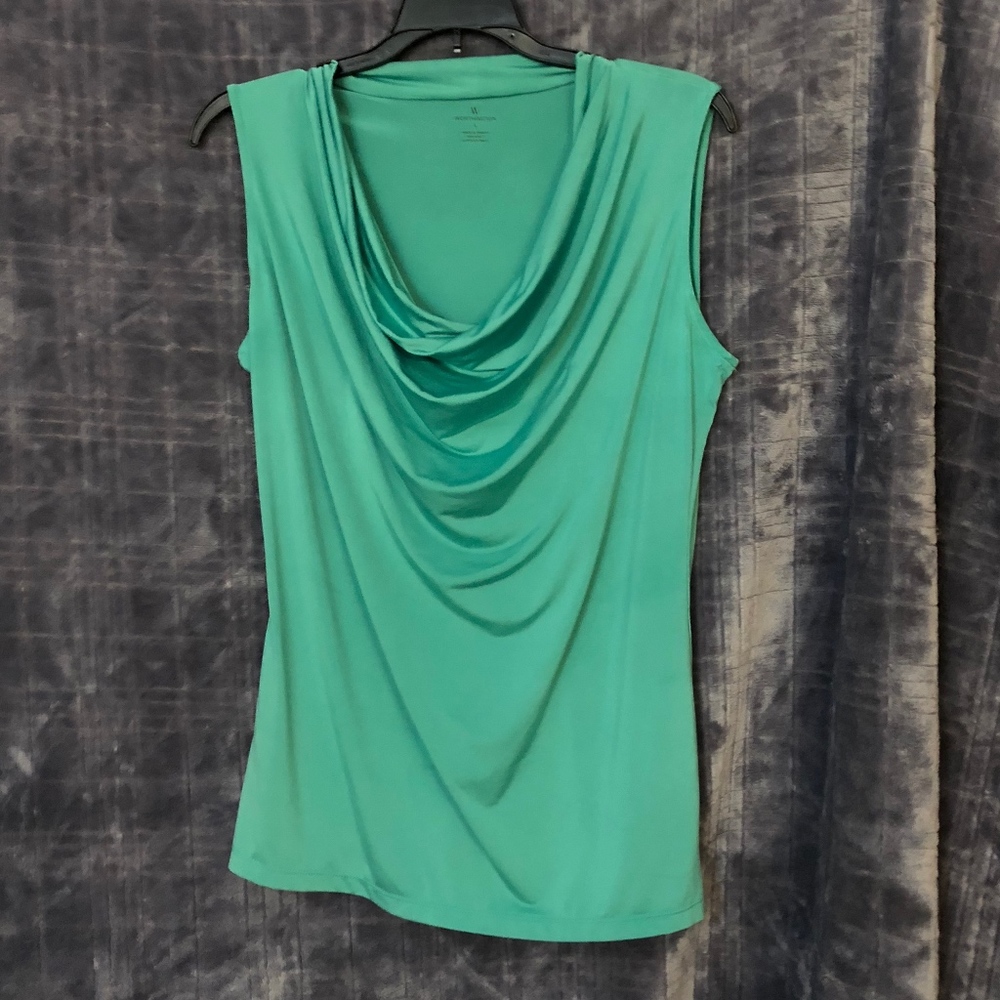 Worthington Cowl Neck Sleeveless Top